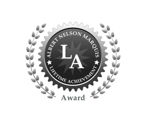 The Albert Nelson Marquis Lifetime Achievement Award is the highest distinctions available through Marquis Who’s Who