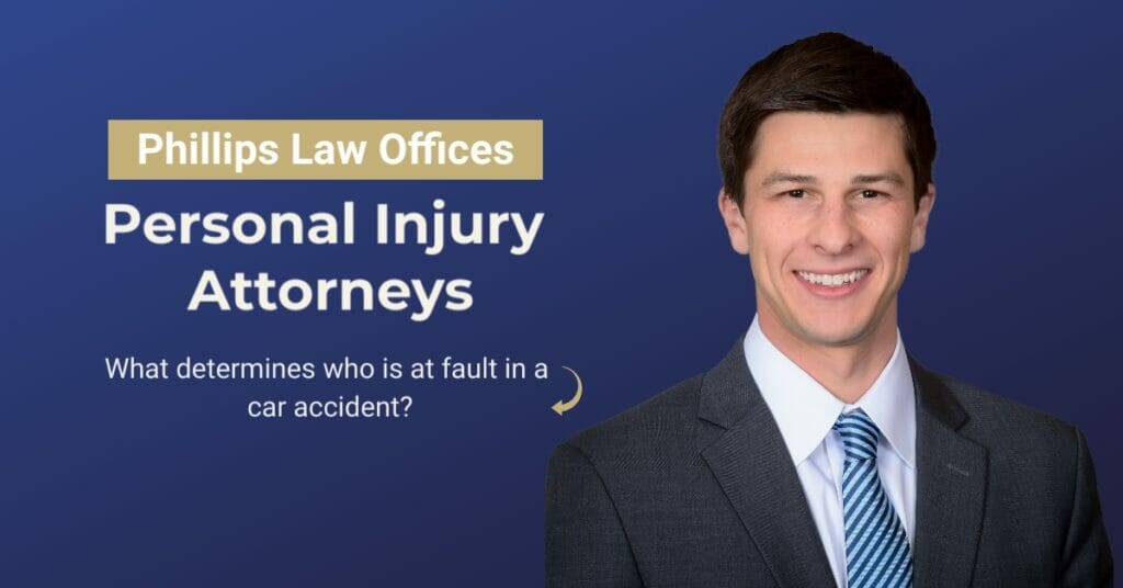 What determines who is at fault in a car accident?