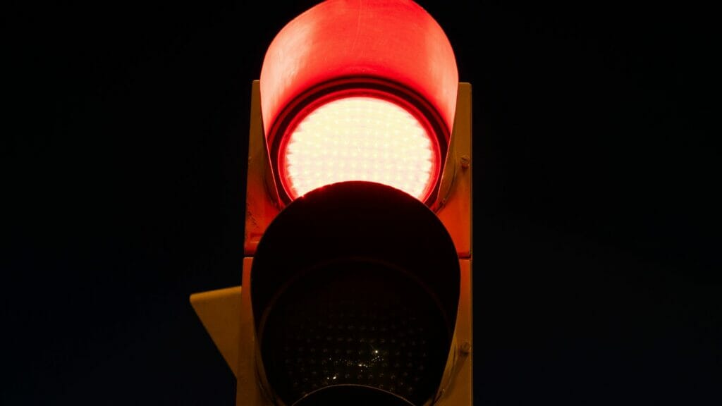 Red light accident