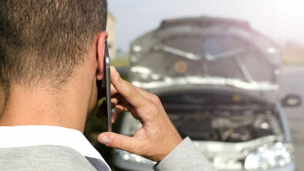 involved in a car accident