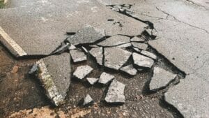 road debris damage