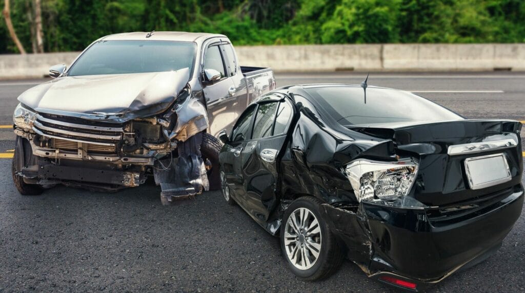 totaled car