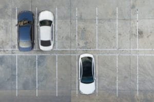 who is at fault in parking lot accident backing up
