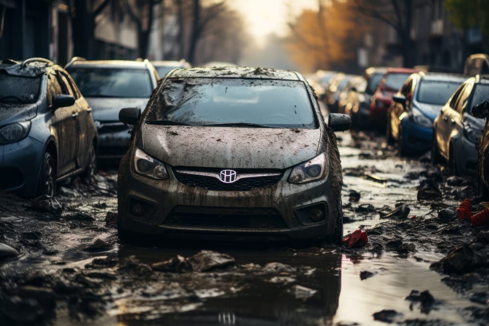 Hydroplaning Causes an Accident