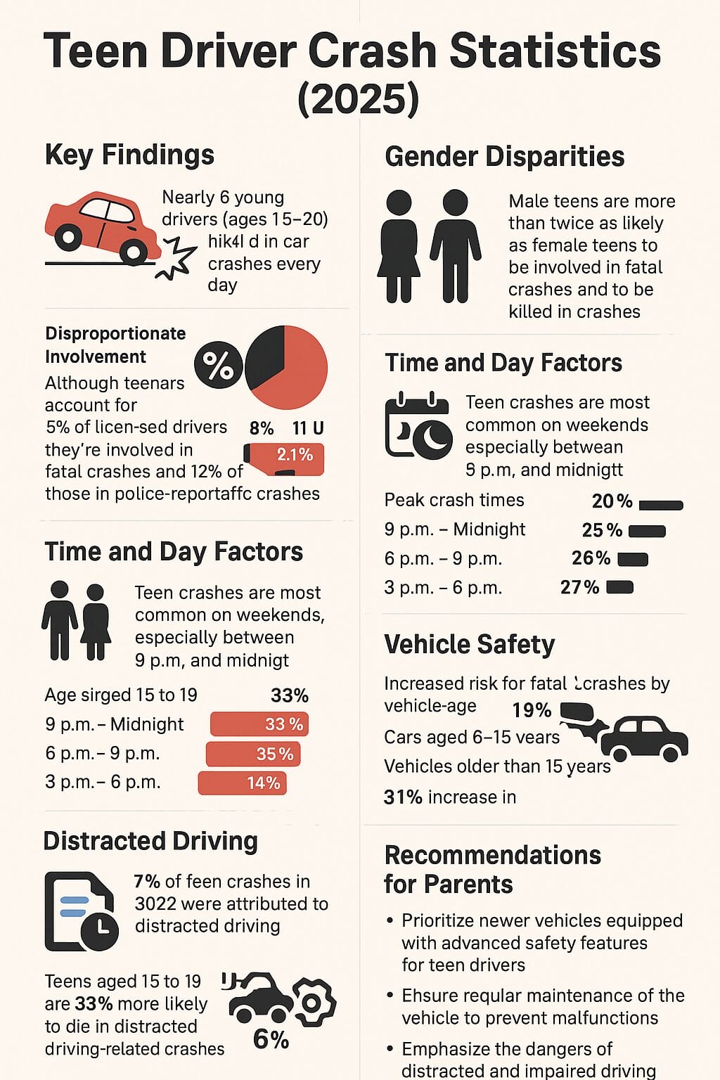 Teen Driver Crash Statistics (2025)