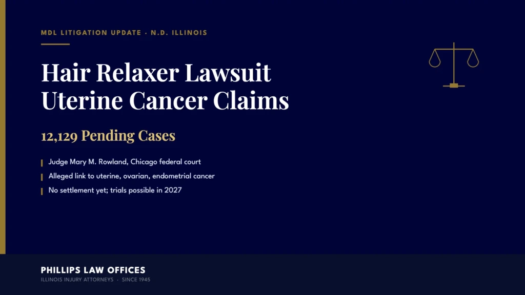Hair Relaxer Lawsuit Uterine Cancer Claims - 12,129 pending cases, N.D. Illinois - Phillips Law Offices