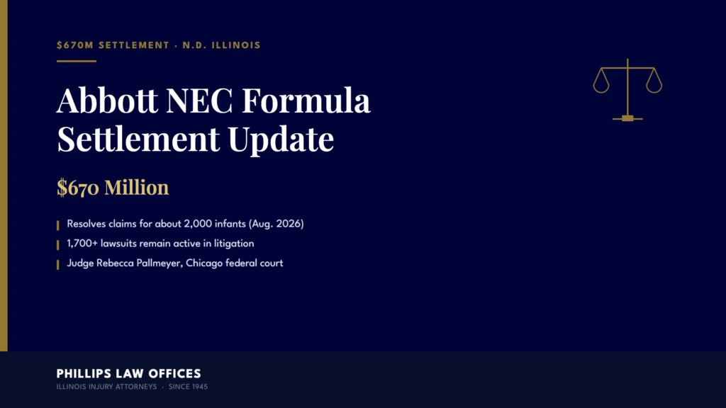 Abbott NEC Formula Settlement Update - $670 Million settlement, N.D. Illinois - Phillips Law Offices