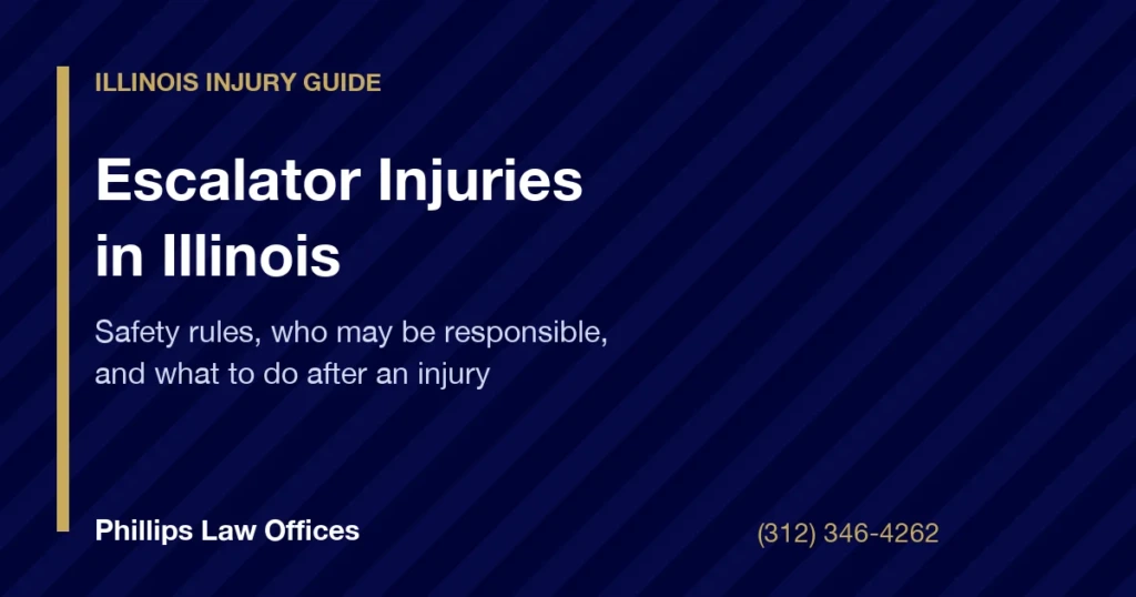 Escalator injuries in Illinois: safety rules, who may be responsible, and what to do after an injury