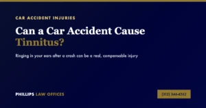 Can a car accident cause tinnitus - ringing in your ears after a crash can be a real compensable injury