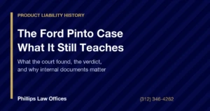 The Ford Pinto case: what the court found, the verdict, and why internal documents matter